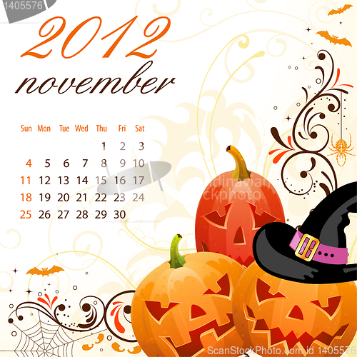 Image of Calendar for 2012 November