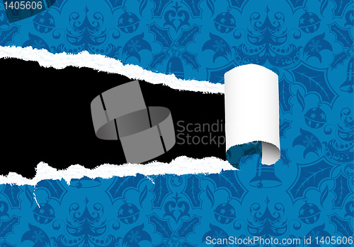 Image of Torn Christmas Paper