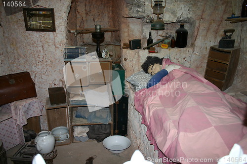 Image of underground sleeping room