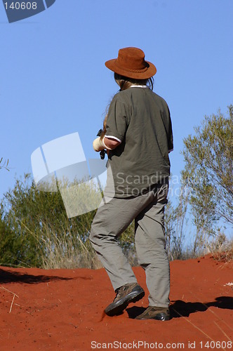 Image of woman at outback