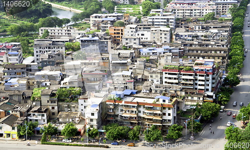 Image of Chinese slum area district