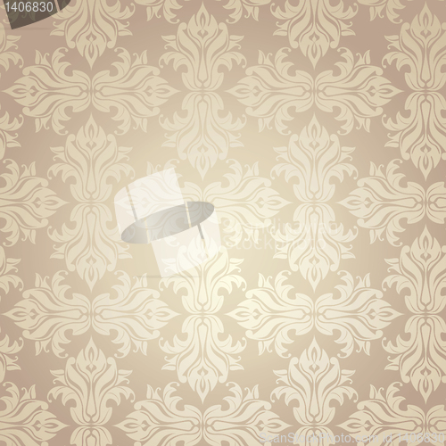 Image of seamless damask wallpaper