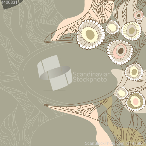 Image of Cute floral background