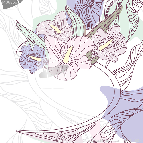 Image of Cute floral frame