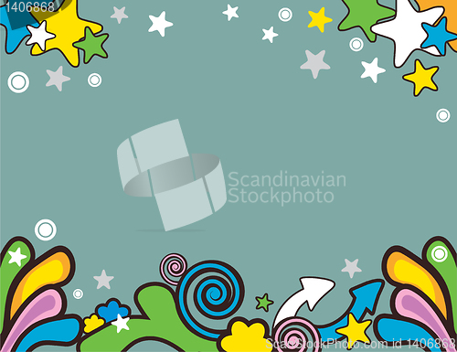 Image of vector cartoon background