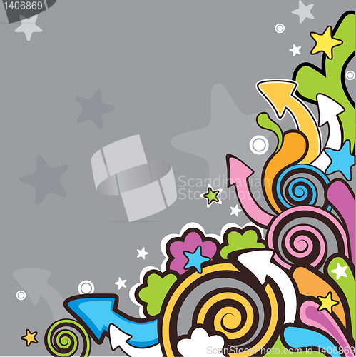 Image of vector cartoon background