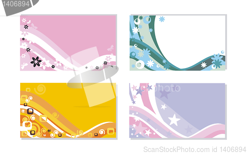Image of set of horizontal business cards
