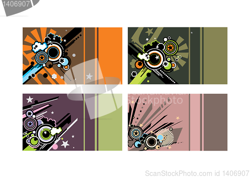 Image of stylish creative business card