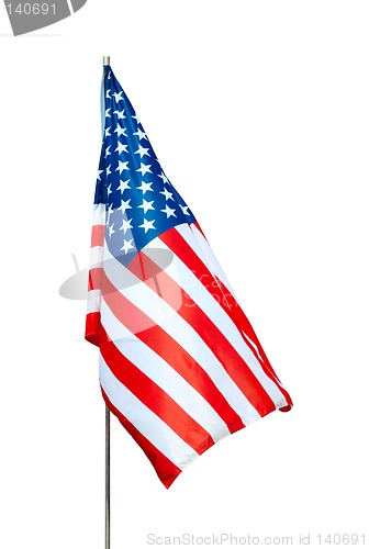 Image of USA flag with clipping path