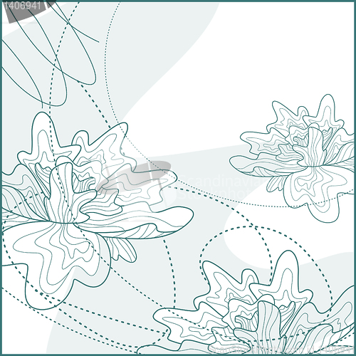 Image of Cute floral background