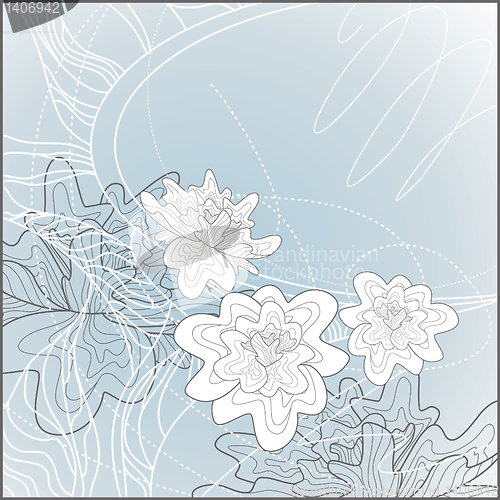Image of Cute floral background