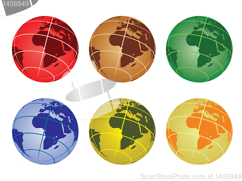 Image of globe - africa