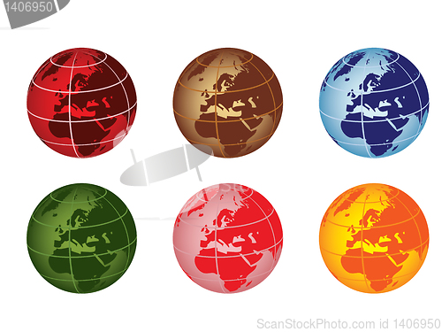 Image of globe - europe and africa