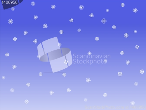 Image of background with snowflakes