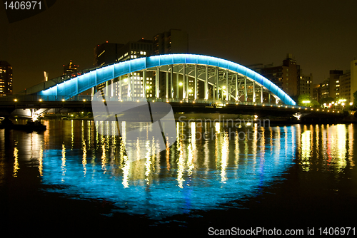 Image of night bridge