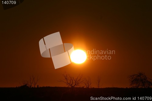 Image of sunset at outback