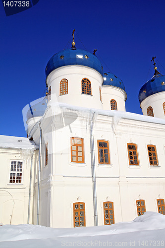 Image of bell tower of the ancient orthodox priory