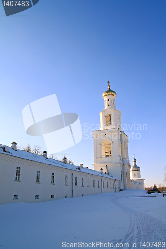 Image of bell tower of the ancient orthodox priory