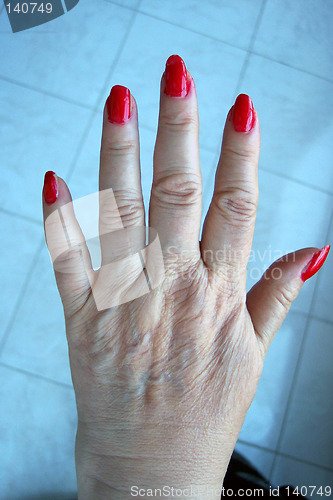 Image of female hand