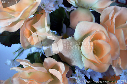 Image of fake colorful roses