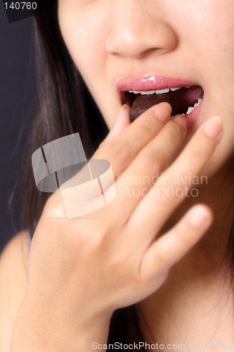 Image of Eating chocolate