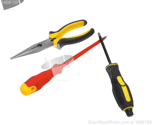 Image of The tool of the electrician.