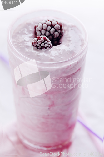 Image of raspberry milkshake