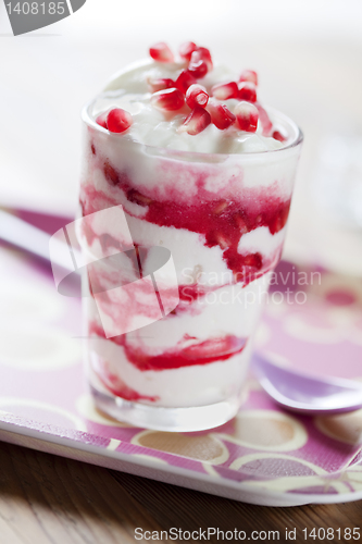 Image of pomegranate yoghurt