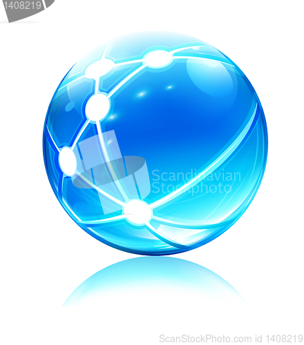 Image of network sphere icon