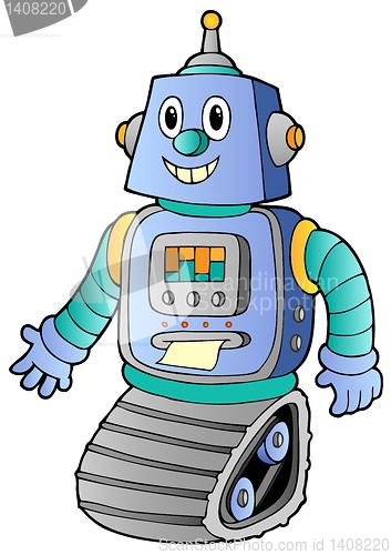 Image of Cartoon retro robot 1