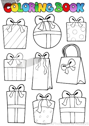 Image of Coloring book various gifts