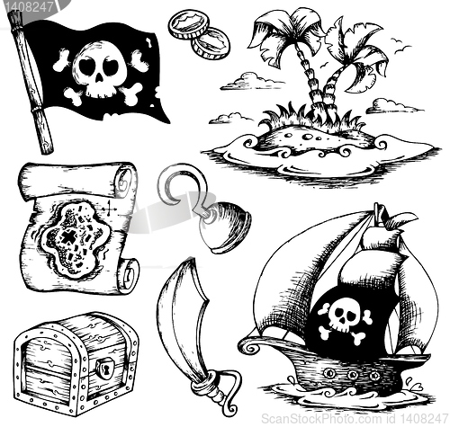 Image of Drawings with pirate theme 1