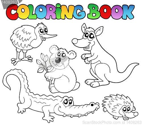 Image of Coloring book Australian animals 1