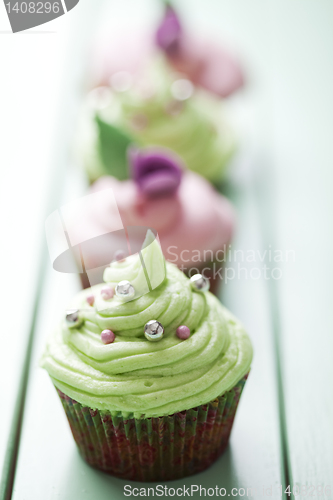 Image of Pastel cupcakes