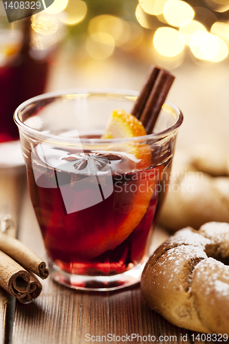 Image of mulled wine christmas drink