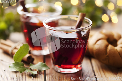 Image of mulled wine christmas drink