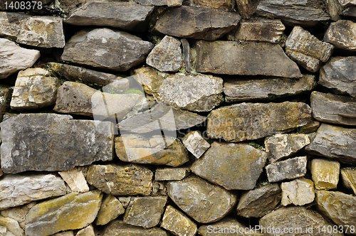 Image of Wall of non-masonry rock