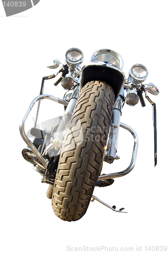 Image of Isolated motorcycle