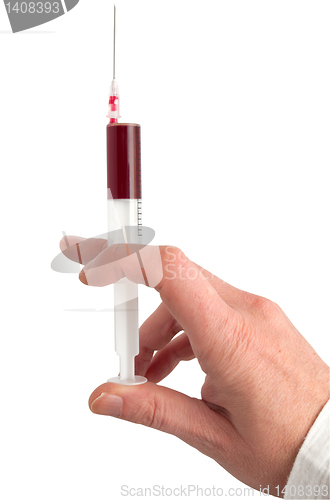 Image of Syringe With Blood