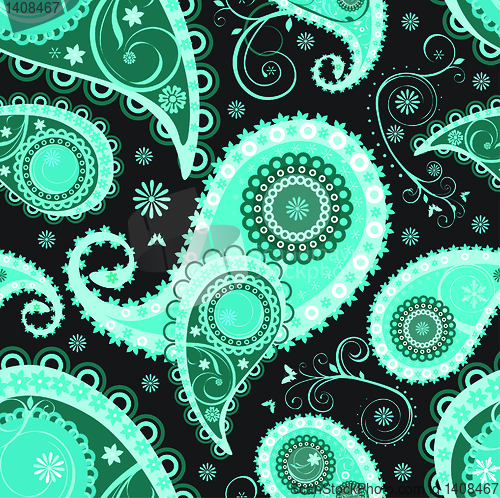 Image of Seamless paisley background