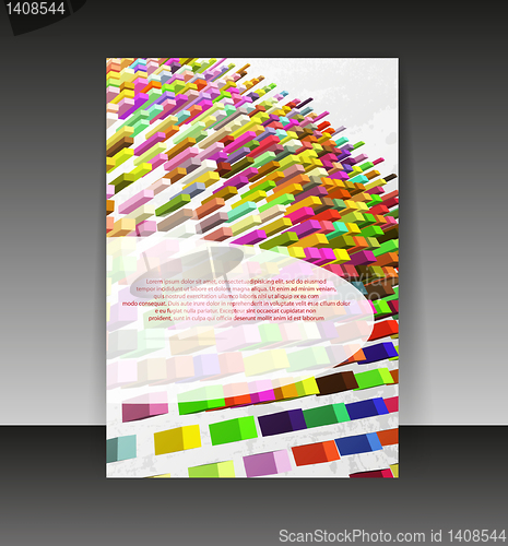 Image of Flyer or cover design. Folder design content background. editabl