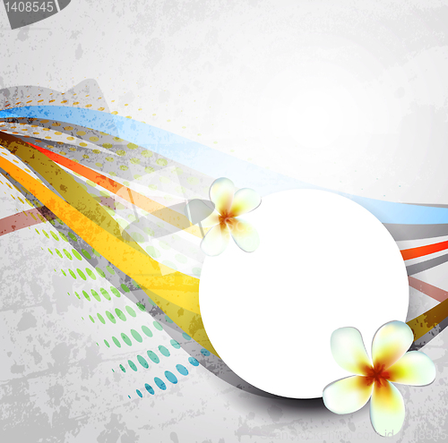 Image of Vector flowers background