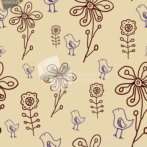Image of floral seamless pattern