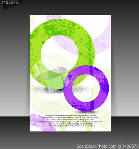 Image of Flyer or cover design. Folder design content background. editabl