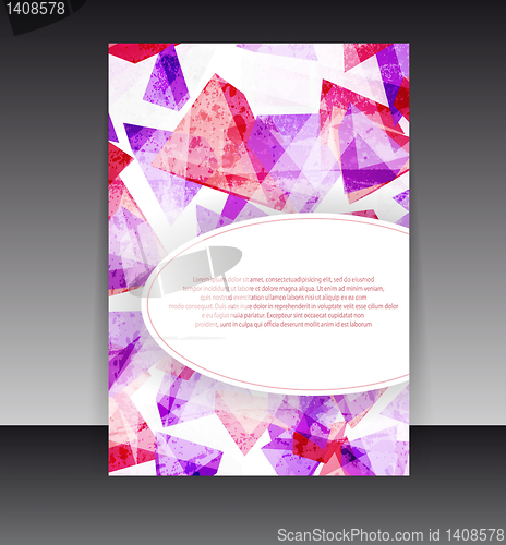 Image of Flyer or cover design. Folder design content background. editabl