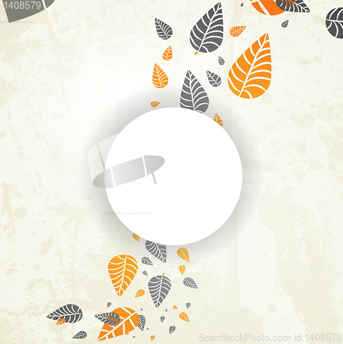 Image of Autumn Background-Autumn Leaves Falling for your design