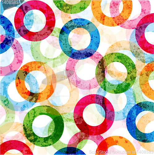 Image of abstract high-tech graphic design circles pattern background