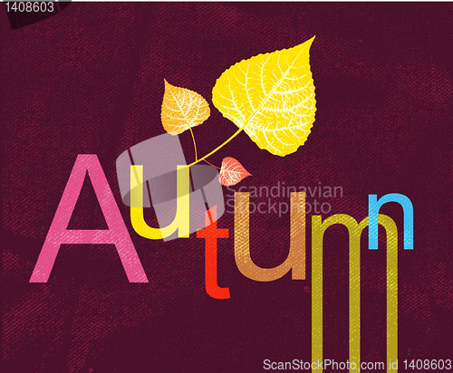Image of Autumn print background