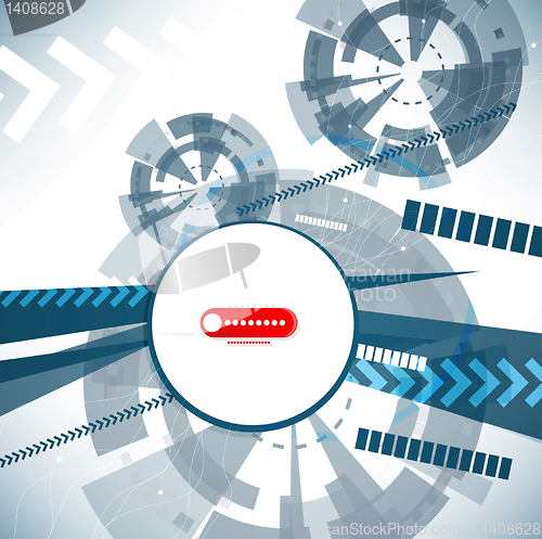 Image of Abstract Vector Techno Background