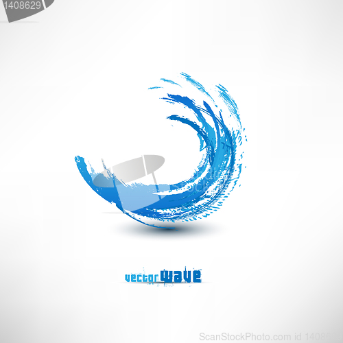 Image of Blue wave sign